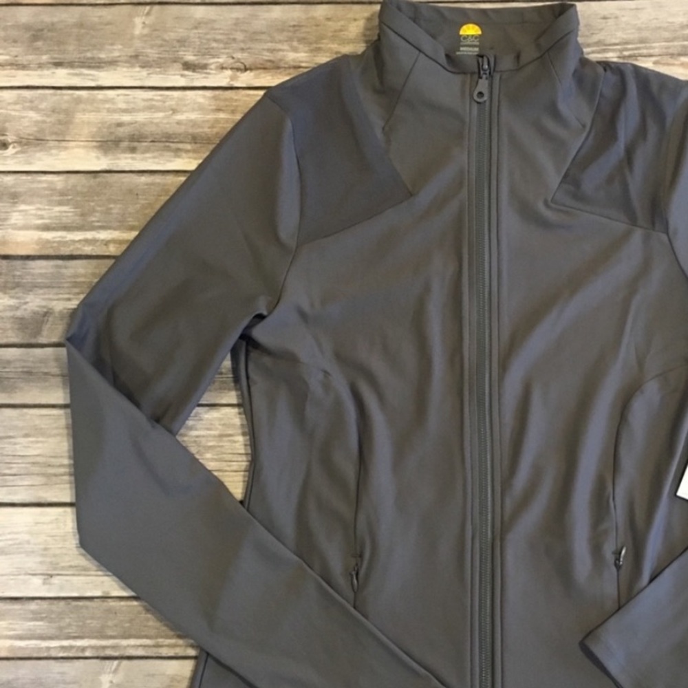C&C California Zip Up Top thumb holes mesh